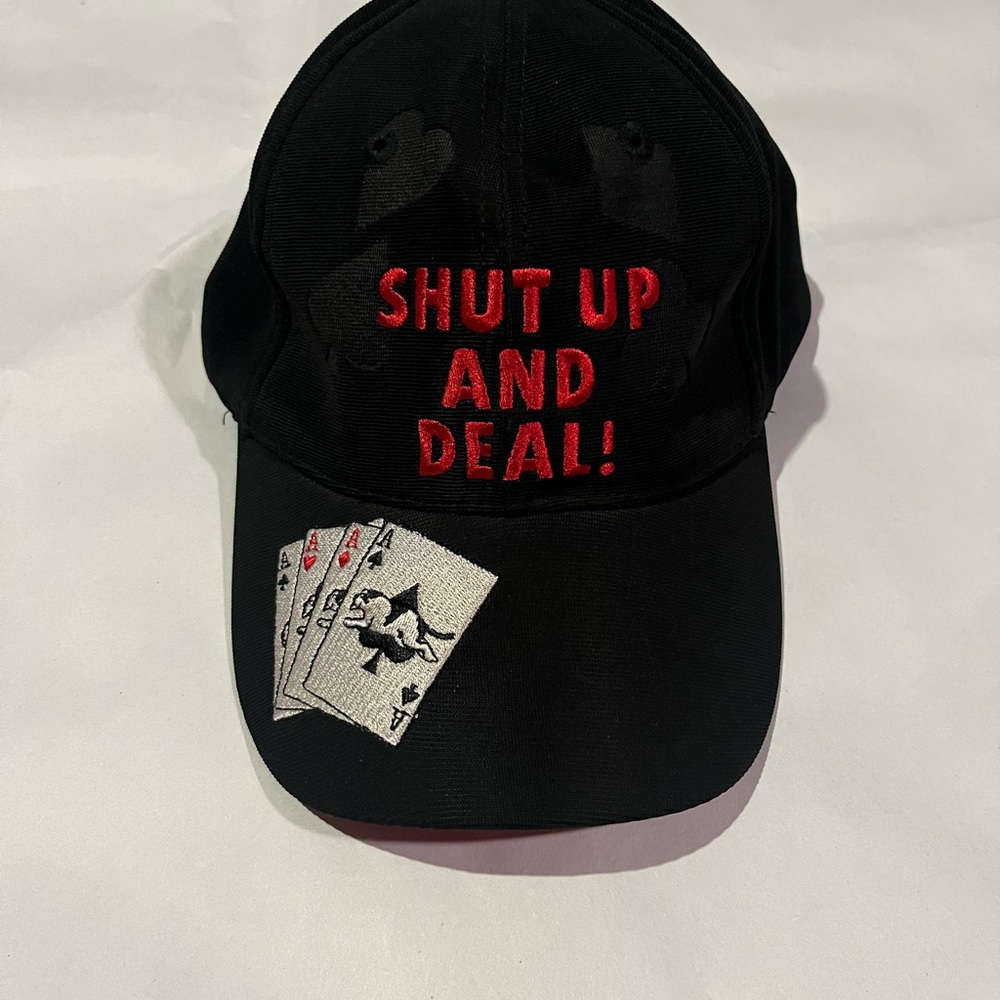 Shut Up and Deal Big Dogs Poker Cap